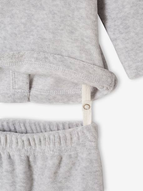 Set van 2 fluwelen pyjama's voor babyjongens met fosforescerende planeten set inkt - vertbaudet enfant 