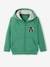 Hooded jongenssweatshirt met rits in college-stijl MEDIUM GROEN - vertbaudet enfant 