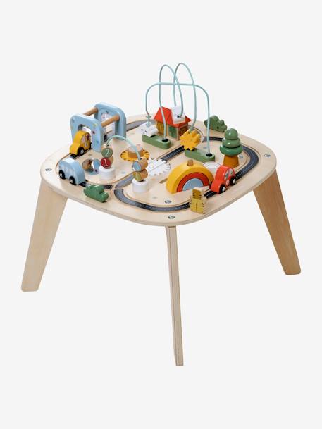 FSC¨ Houten autocircuit activiteitentafel beige - vertbaudet enfant 