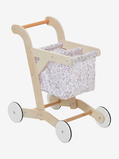 FSC¨ stoffen en houten winkelwagen beige - vertbaudet enfant 