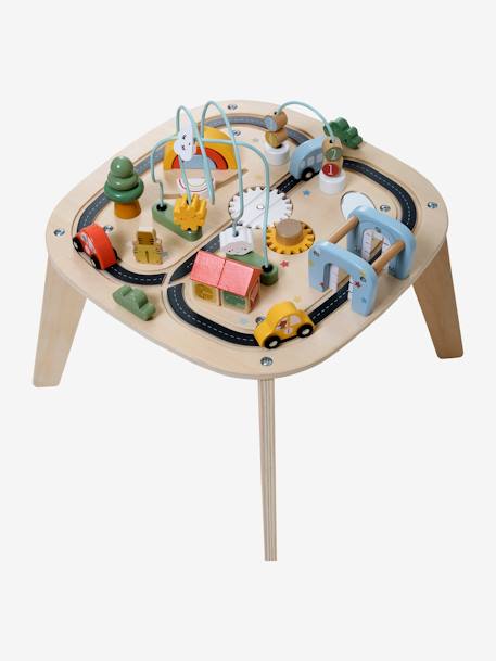 FSC¨ Houten autocircuit activiteitentafel beige - vertbaudet enfant 