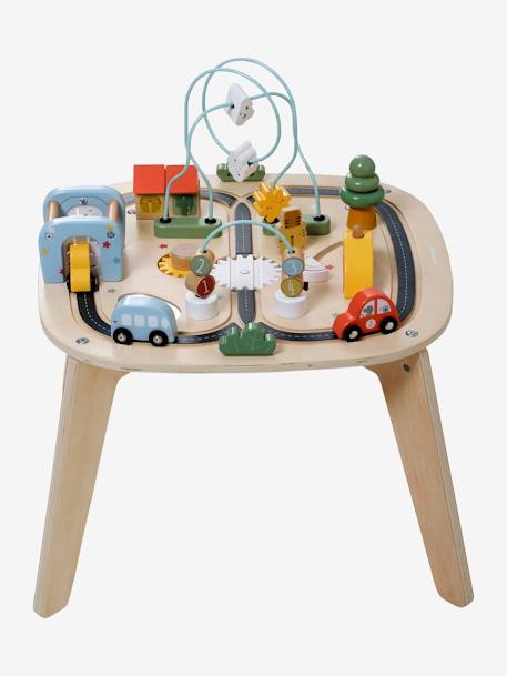 FSC¨ Houten autocircuit activiteitentafel beige - vertbaudet enfant 