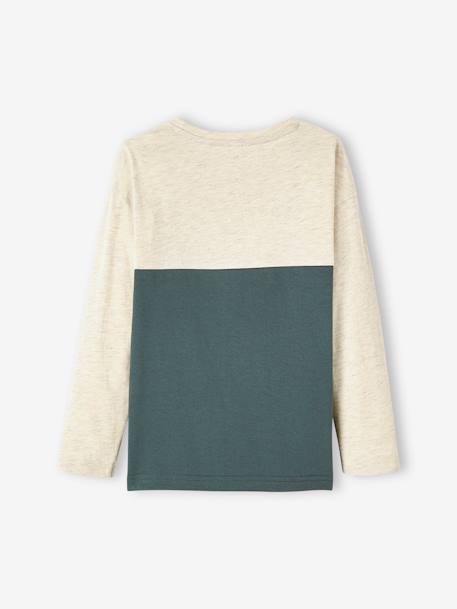 Colorblock jongensshirt GROEN - vertbaudet enfant 