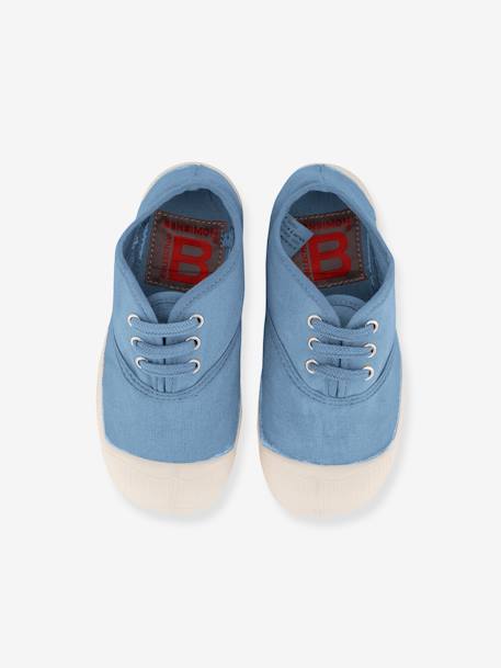 Katoenen tennisschoenen voor kinderen met vetersluiting BENSIMON® beige+jeansblauw+kaki+marineblauw+wit - vertbaudet enfant 