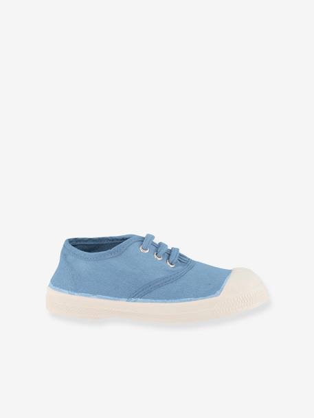 Katoenen tennisschoenen voor kinderen met vetersluiting BENSIMON® beige+jeansblauw+kaki+marineblauw+wit - vertbaudet enfant 