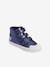 Klittenband halfhoge sneakers meisje metallic blauw - vertbaudet enfant 