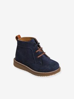 Schoenen-Baby schoenen 17-26-Loopt jongen 19-26-Laarzen met leren veters voor baby's