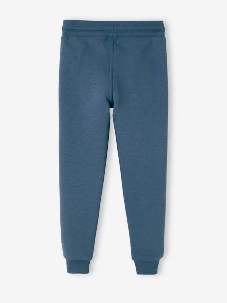 Joggingbroek van molton jongens dennen+donker leisteenblauw+gechineerd grijs+gemêleerd wit+gemêleerd zwart+marineblauw, gechineerd - vertbaudet enfant 