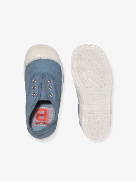 Katoenen tennisschoenen voor kinderen met vetersluiting Elly BENSIMON® beige+jeansblauw+kaki+marineblauw - vertbaudet enfant 