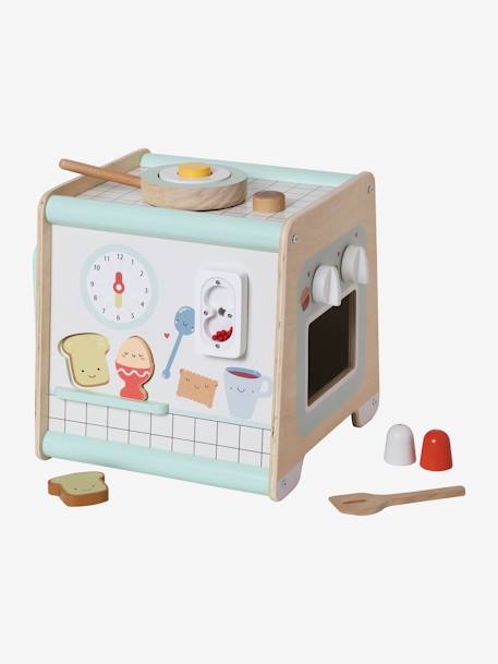 Activiteitenkubus FSC¨ houten kitchenette beige - vertbaudet enfant 