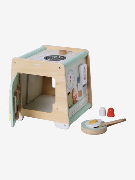 Activiteitenkubus FSC¨ houten kitchenette beige - vertbaudet enfant 