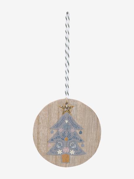 Set van 6 Scandinavische kerstballen hout - vertbaudet enfant 