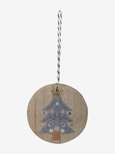 Set van 6 Scandinavische kerstballen hout - vertbaudet enfant 