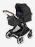 Combinatie trio met kinderwagen Crosslight + reiswieg Micro + groep 0+ autostoel Koos iSize R1, collectie 2022 JANE Zwart (Cold black) - vertbaudet enfant 