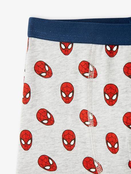 Set van 3 boxers Marvel® Spiderman Marineblauw, grijs gechineerd - vertbaudet enfant 