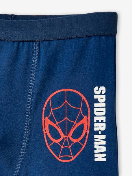 Set van 3 boxers Marvel® Spiderman Marineblauw, grijs gechineerd - vertbaudet enfant 