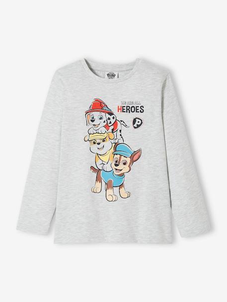 T-shirt lange mouwen jongens Pat' Patrouille® Grijs gechineerd - vertbaudet enfant 