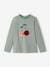 T-shirt met versiering en motief froufrou Oeko-Tex® currygeel+donkergrijs+ecru+saliegroen+terracota - vertbaudet enfant 