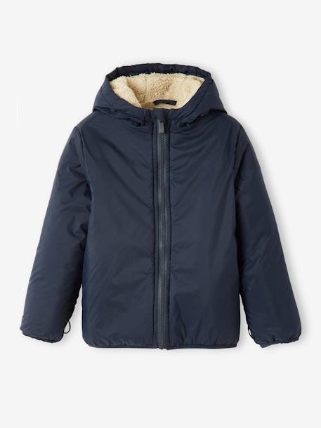 3-in-1-parka voor baby met afneembaar vest felblauw+kaki+Marinegrijs+pecannoot - vertbaudet enfant 