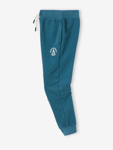 Joggingbroek jongen Athletic chocoladebruin+GROENBLAUW+koningsblauw+rood - vertbaudet enfant 