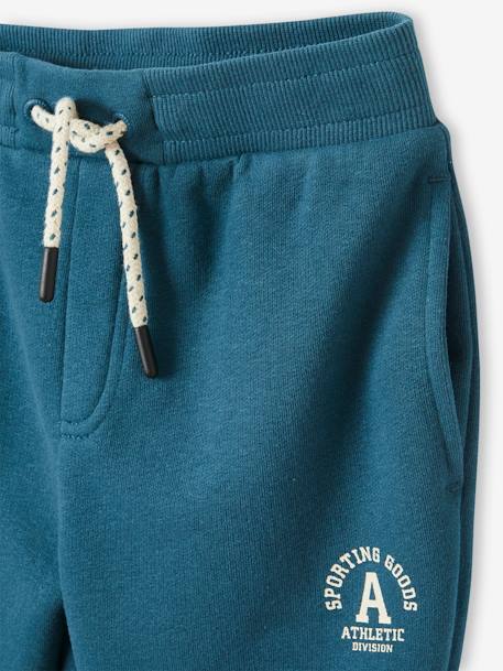 Joggingbroek jongen Athletic chocoladebruin+GROENBLAUW+koningsblauw - vertbaudet enfant 