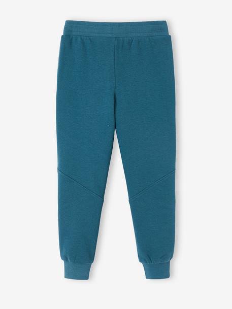 Joggingbroek jongen Athletic chocoladebruin+GROENBLAUW+koningsblauw - vertbaudet enfant 