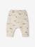 Molton babybroek Beige gevlekte AOP walvis+GECHINEERD LICHTGRIJS - BROS B+INKT - vertbaudet enfant 