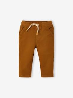 Baby-Broek, jean-Gevoerd twill broekje jongensbaby