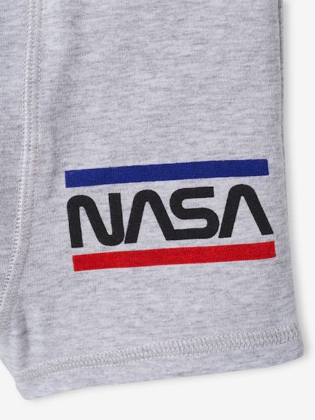 Set van 3 NASA® boxers Marineblauw, grijs gechineerd - vertbaudet enfant 