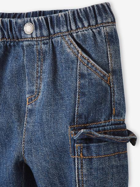 Baby jeans met zijzakken onbewerkt denim - vertbaudet enfant 