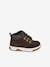 Bottines met veters voor jongensbaby''s + rits chocoladebruin - vertbaudet enfant 