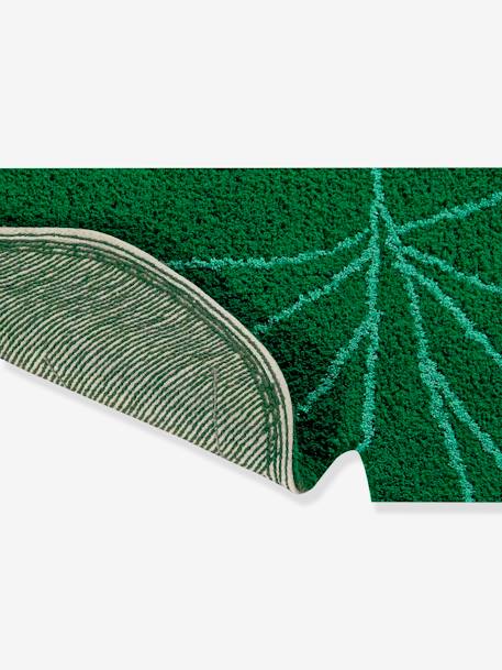 Wasbaar katoenen tapijt Monsterablad LORENA CANALS groen - vertbaudet enfant 