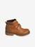 Jongens boots met klittenband beige+grijs - vertbaudet enfant 