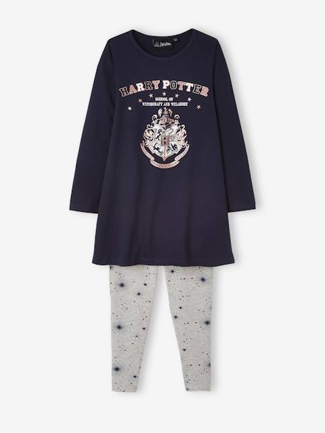 Meisjesset nachthemd + legging Harry Potter Marineblauw - vertbaudet enfant 