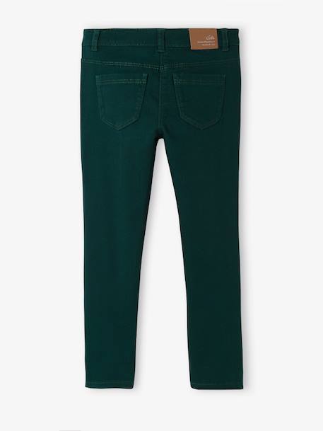 Slim fit meisjesbroek Morphologik heupomtrek SMALL groen - vertbaudet enfant 