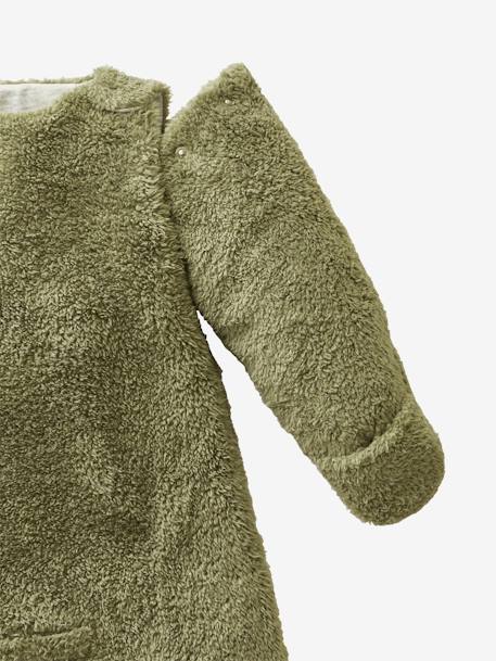 Speciale Oeko-Tex? microvezel slaapzak beige+groen - vertbaudet enfant 