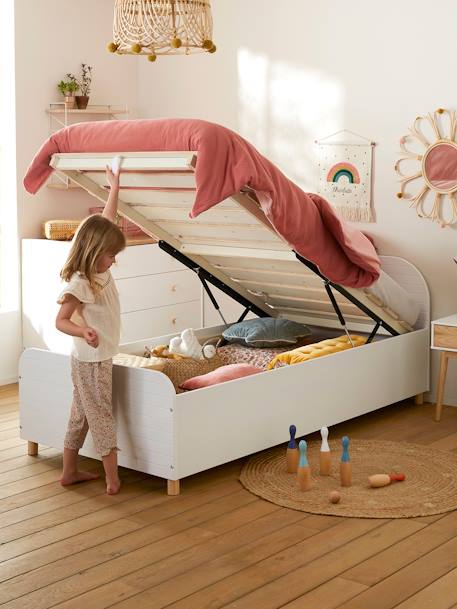 Bed met opbergkist MARIN wit - vertbaudet enfant 