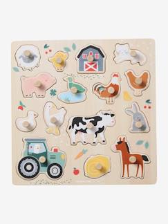 Puzzel met knoppen Lovely Farm van FSC¨-hout  - vertbaudet enfant