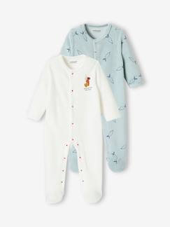 Baby-Set van 2 fluwelen pyjamapakjes