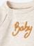 3-delige babyset in fleece gechineerd beige+roze (poederkleur) - vertbaudet enfant 