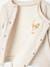 3-delige babyset in fleece gechineerd beige+roze (poederkleur) - vertbaudet enfant 