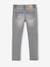 Slim fit meisjesjeans Morphologik 'waterless' heupomtrek LARGE met gebruikssporen DENIM GREY+Onbewerkt+VERWASSEN DONKERBLAUW+zwart denim - vertbaudet enfant 