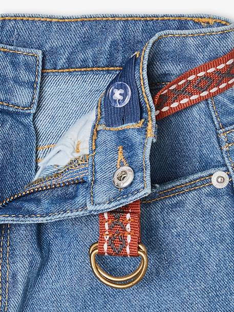 Meisjesjeans balloon vorm denim stone - vertbaudet enfant 