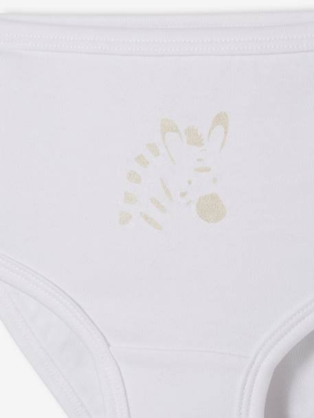 Set van 5 zuiver katoenen babybroekjes voor luiers set wit - vertbaudet enfant 