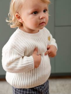 Baby-Gebreide babytrui met gouden hartje