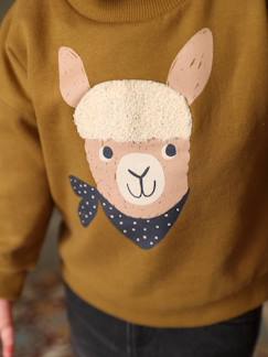 Molton baby sweatshirt lama  - vertbaudet enfant