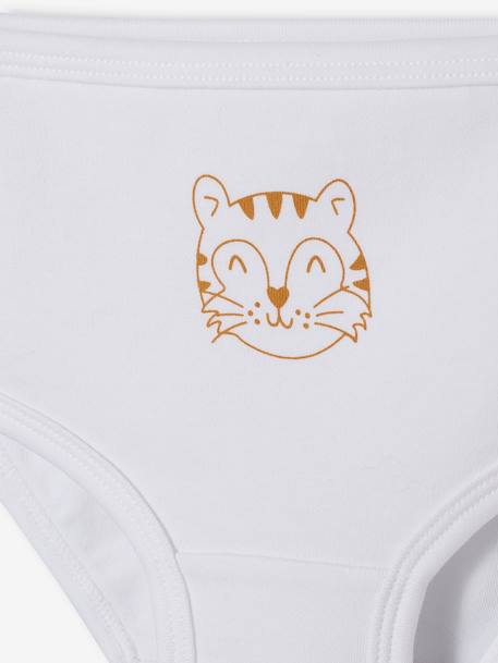 Set van 5 zuiver katoenen babybroekjes voor luiers set wit - vertbaudet enfant 