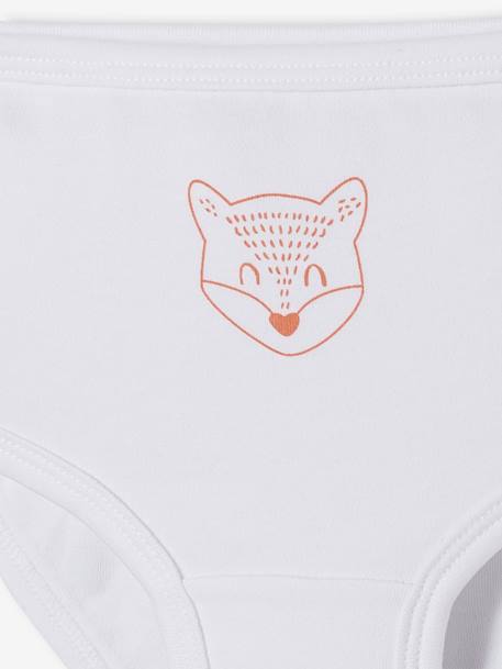 Set van 5 zuiver katoenen babybroekjes voor luiers set wit - vertbaudet enfant 