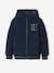 Jongens college jack met fleece voering en badge op de borst donkerblauw indigo - vertbaudet enfant 