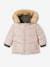 Omkeerbare babyparka met gerecyclede polyester voering kaki - vertbaudet enfant 